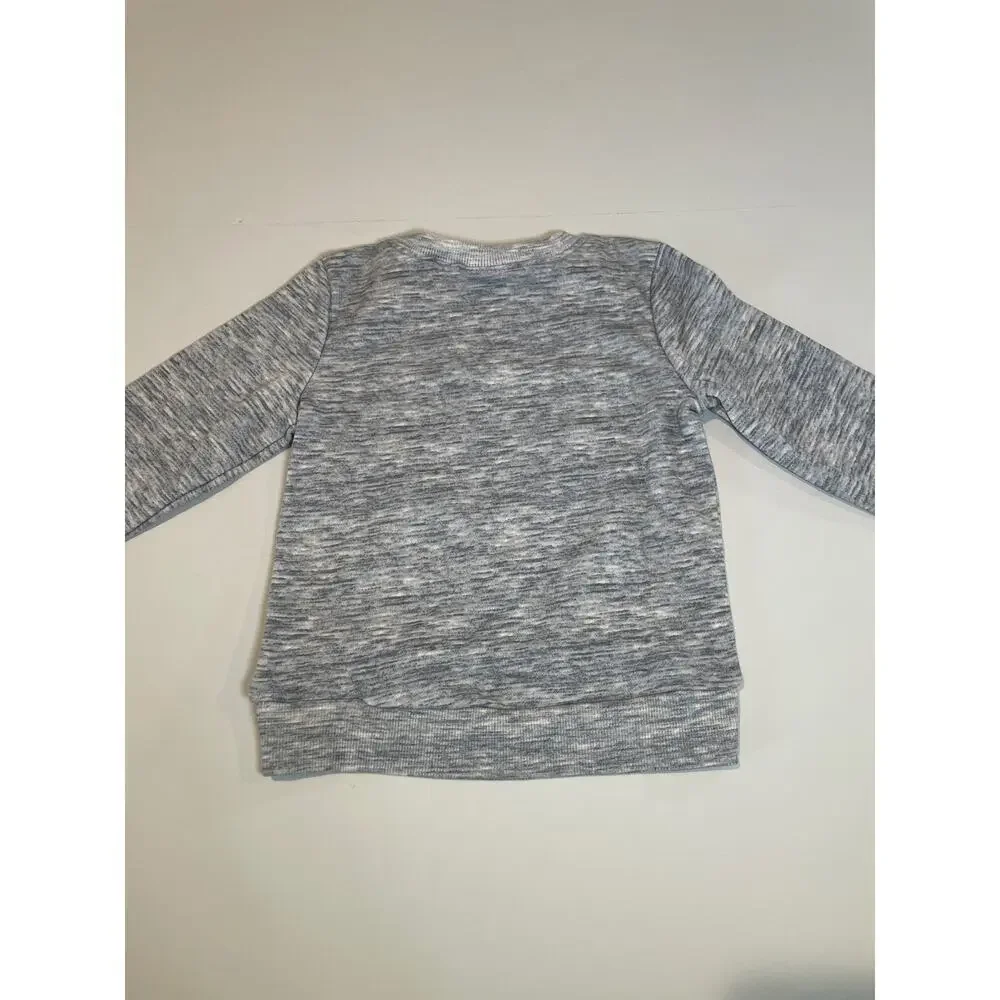 Jumping Bean Sweatshirt Girls 3T Gray Lightweight Silver Stars New With Tag